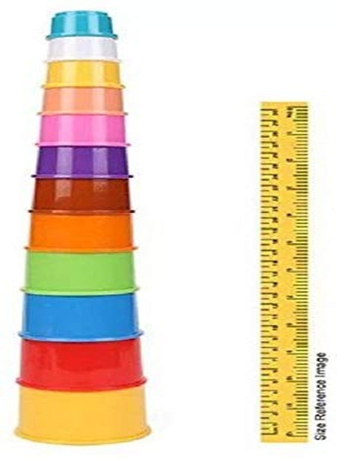 Naksh Build Up Beakers Preschool Toy Educational Building Blocks 10 Piece - Image 2